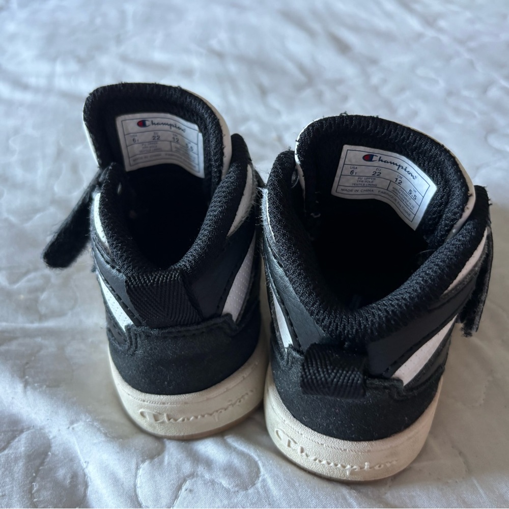 Champion Kids Black and White Sneakers